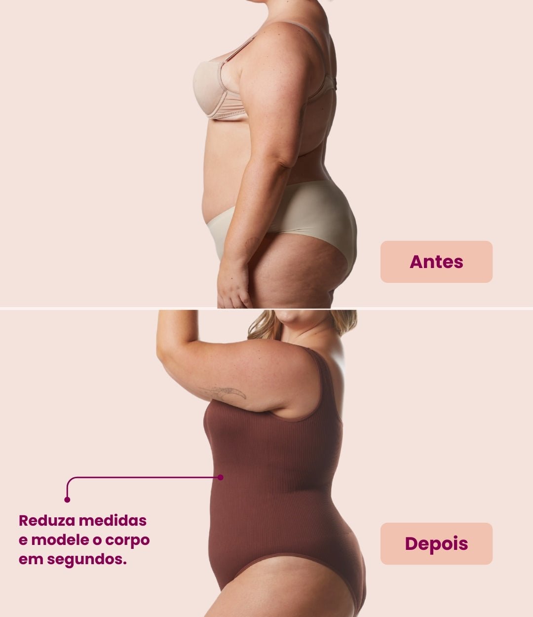 Body Moldeador Acanalado — Compresión 360° con Abertura Higiénica