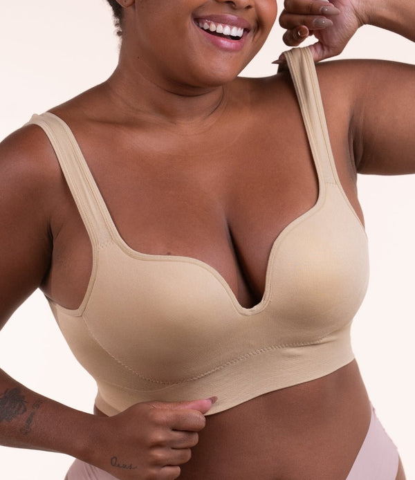 Brasier Push Up Sin Costuras - Efecto Levanta Busto Sin Aros